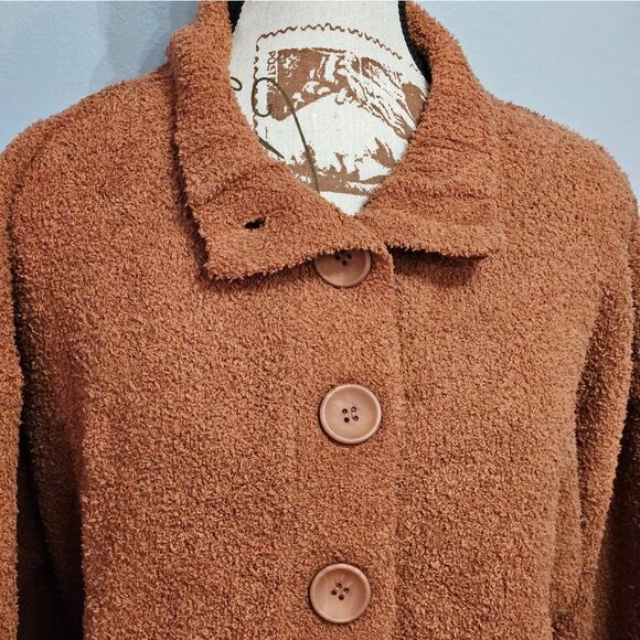 Hello Nite cardigan in rust color, Oversized Small, NWT - Picture 2 of 7